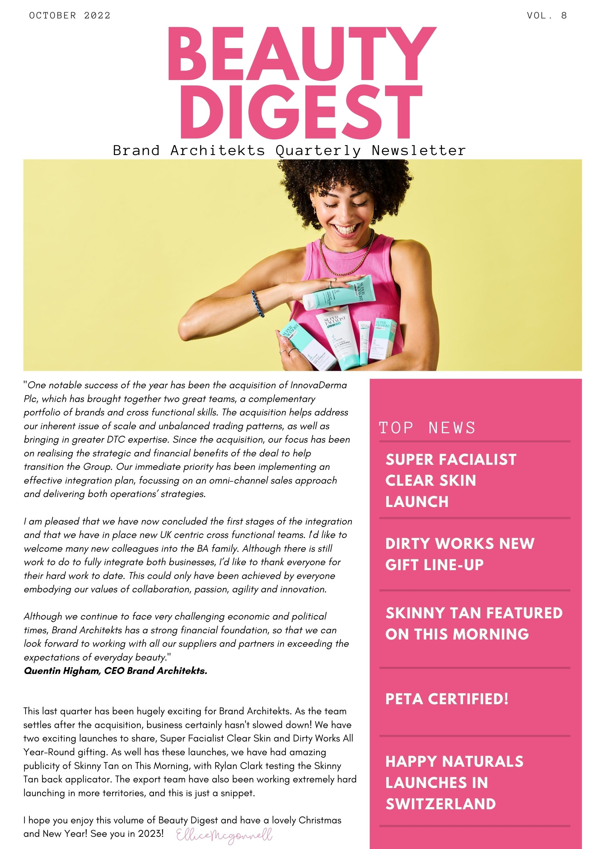 Brand architekts beauty digest newletter volume8
